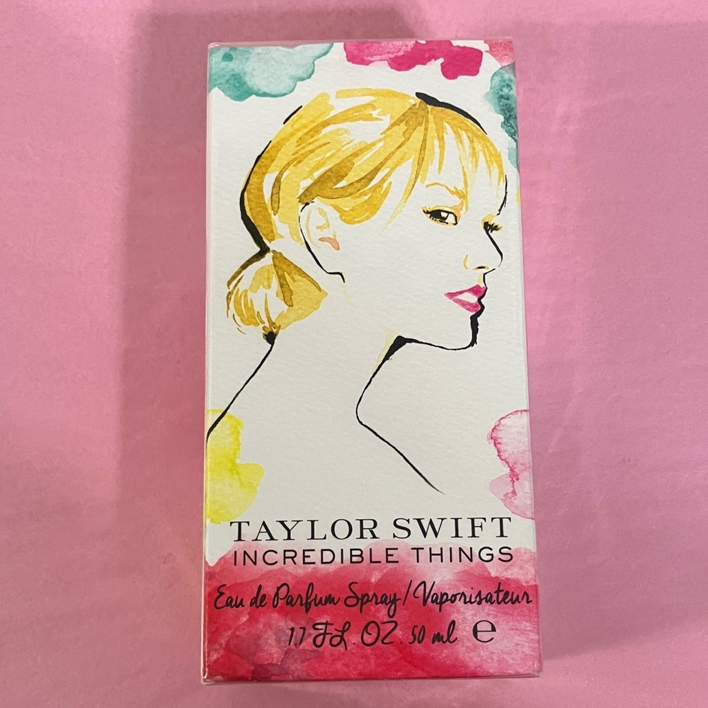 New Taylor Swift Incredible Things Eau de Parfum - Pink and Gold Design. 1.7 oz